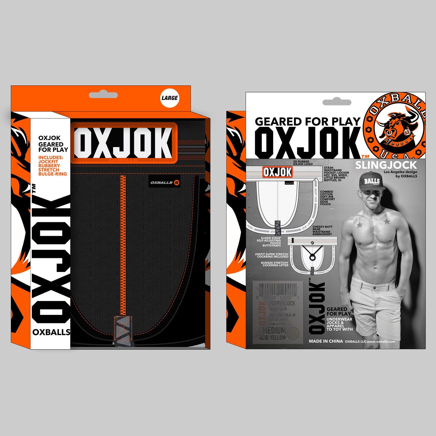 Oxballs Slingjock Upthrust Slider-Strap Jock (Black Iron) – Comfortable Men's Jockstrap > Clothes > Jockstraps