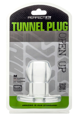 Perfect Fit Tunnel Plug Medium Clear > Anal Range > Tunnel and Stretchers