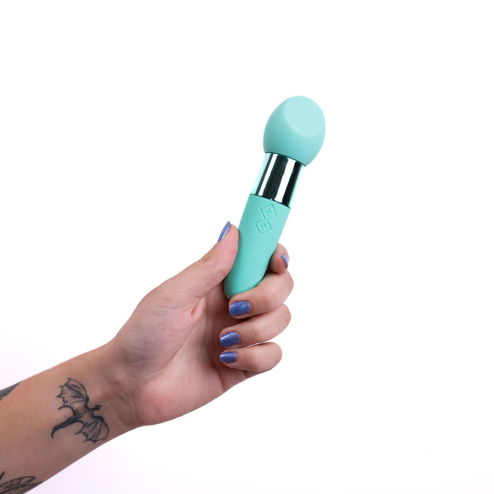Rina Dual Motor Vibrator - Teal, 13 cm > Sex Toys > Mini Massagers