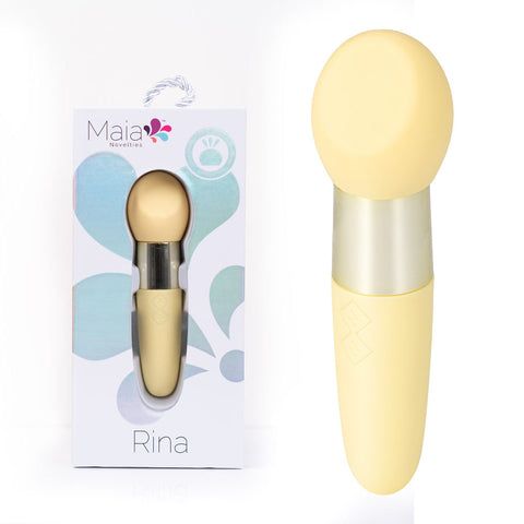 Rina Dual Motor Vibrator - Yellow 13 cm Compact Design Yellow Vibrators