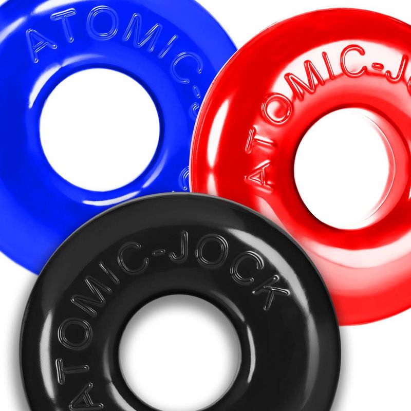Ringer Max Three Piece Multi Colour Cockring Set Secondary image
