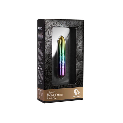 Rocks Off 80mm Rainbow Bullet Vibrator > Sex Toys For Ladies > Mini Vibrators