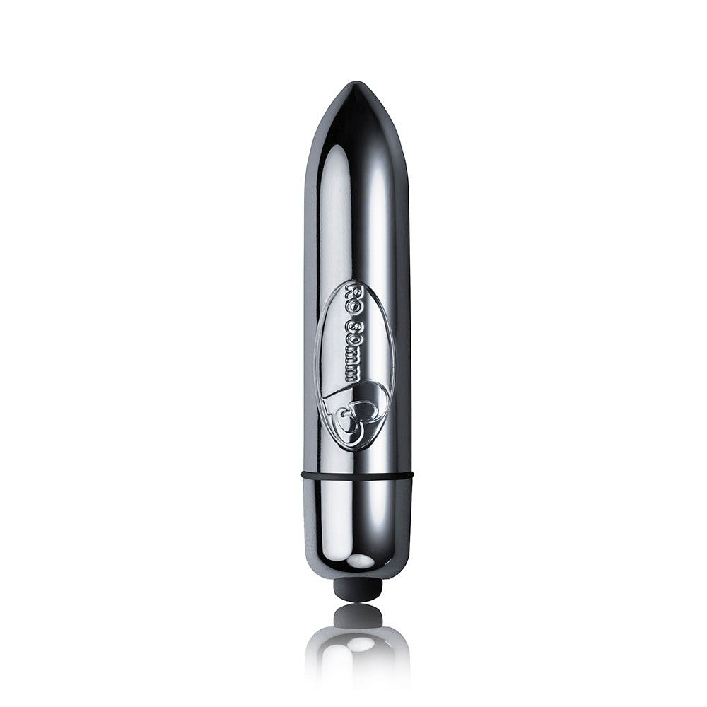 Rocks Off Ro80mm Bullet Vibrator Sleek Silver Petite > Sex Toys For Ladies > Mini Vibrators