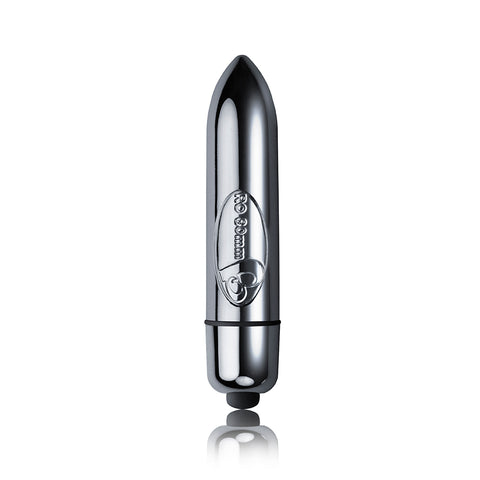 Rocks Off Ro80mm Bullet Vibrator Sleek Silver Petite > Sex Toys For Ladies > Mini Vibrators