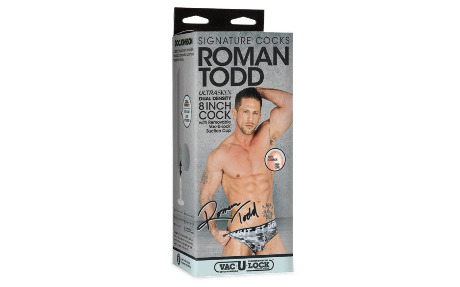 Roman Todd 8in Ultraskyn Cock with Suction Cup Vanilla Secondary image