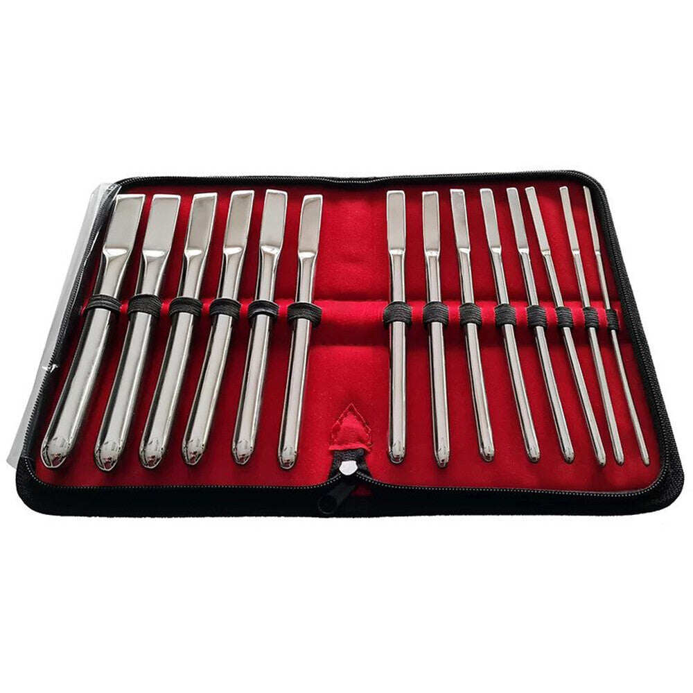 Rouge Garments Hegar 14 Piece Uterine Dilator Set – Stainless Steel Medical Dilator Set > Sex Toys For Men > Sounding Rods