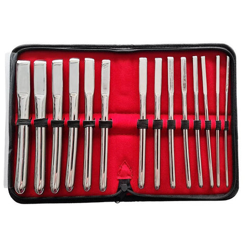 Rouge Garments Hegar 14 Piece Uterine Dilator Set Sounding Rods