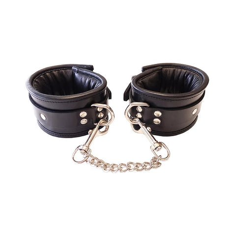 Rouge Garments Wrist Cuffs Padded Black > Bondage Gear > Handcuffs