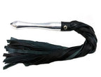 Rouge Leather Flogger with Aluminum Handle in Black > Bondage Gear > Whips & Floggers