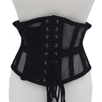 Rouge Mesh Corset in Black Small Medium > Clothes > Accessories
