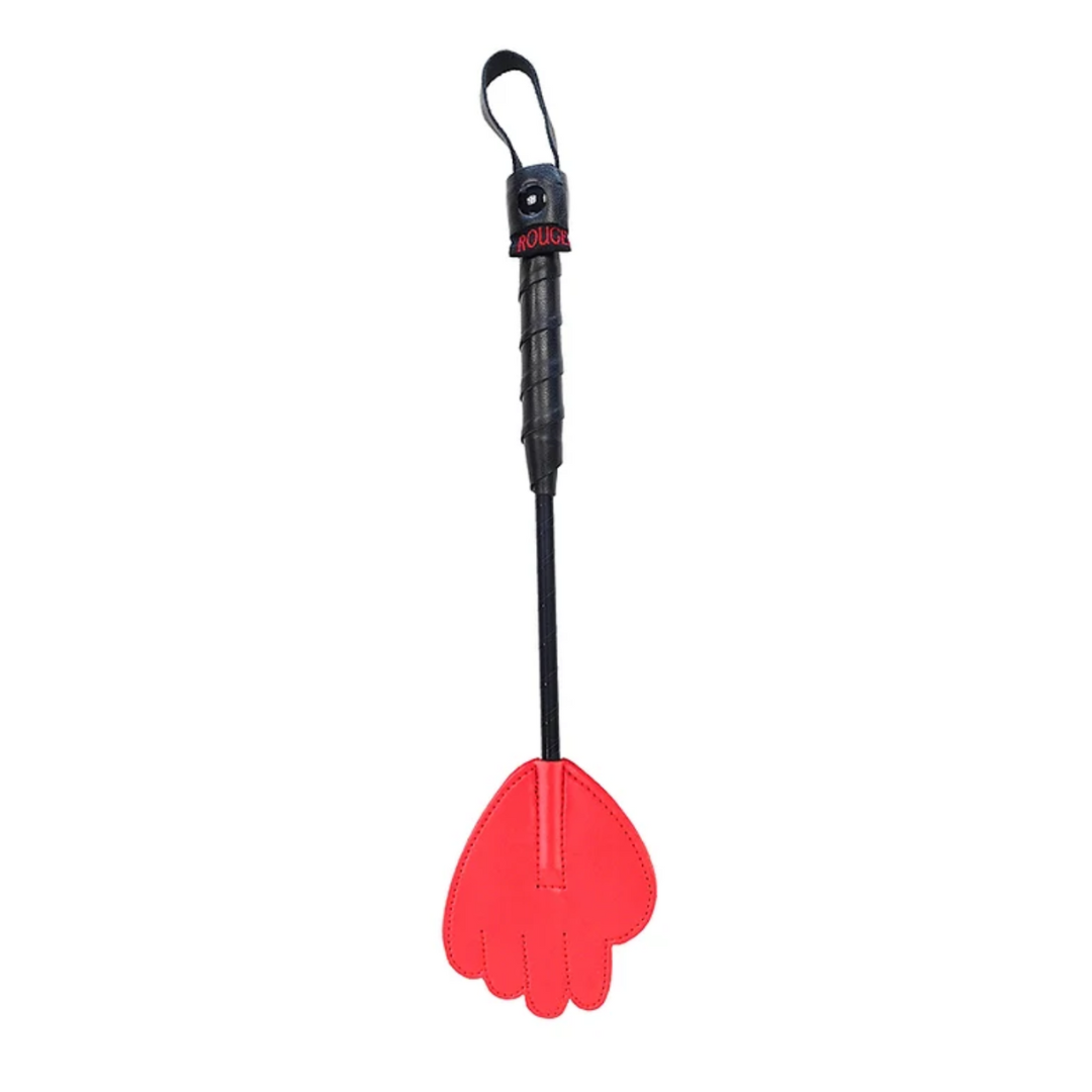 Rouge Mini Leather Hand Crop Paddle Red > Bondage Gear > Crops
