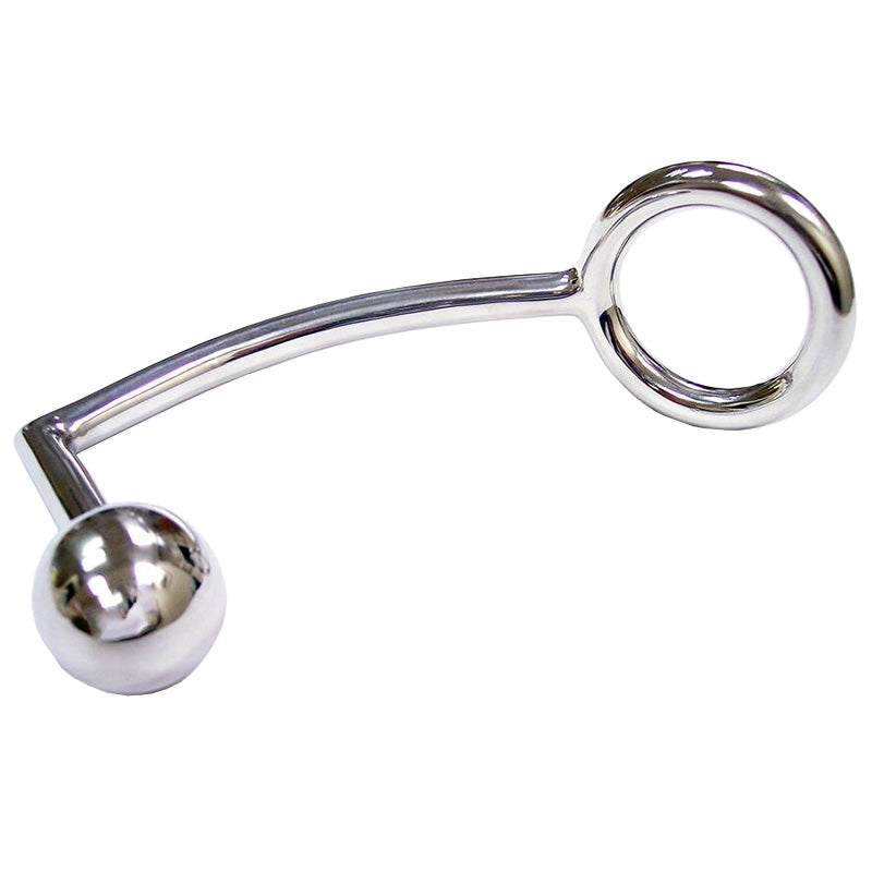Rouge Stainless Steel Cock Ring With Ergonomic Anal Probe > Bondage Gear > Medical Instruments