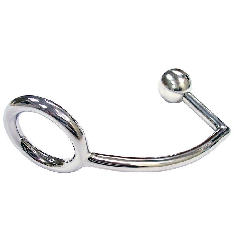 Rouge Stainless Steel Cock Ring With Ergonomic Anal Probe > Bondage Gear > Medical Instruments