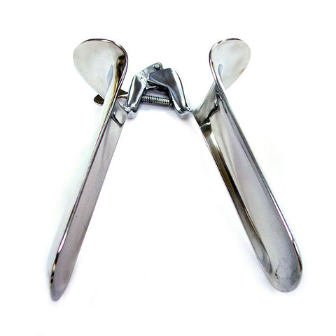 Rouge Stainless Steel Vaginal Speculum Large Mirror > Bondage Gear > Medical Instruments