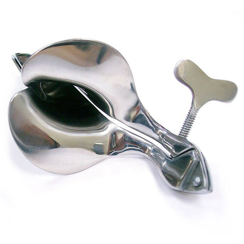 Rouge Stainless Steel Vaginal Speculum Large Mirror > Bondage Gear > Medical Instruments