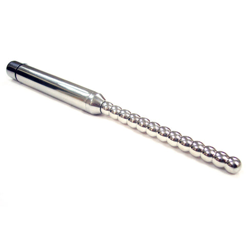 Rouge Stainless Steel Vibrating Ribbed Urethral Probe > Bondage Gear > Medical Instruments