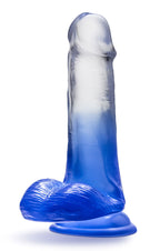 B Yours Morning Dew 6in Dildo Stella Blue with Suction Cup > Dildos > Realistic Dildos