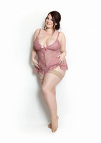 Kixies Samantha Nude Fishnet Thigh Highs > Clothes > Hosiery > Stockings