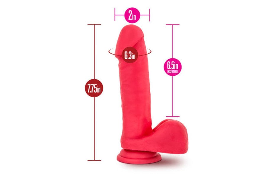 Ruse Big Poppa Cerise Dildo 6.6 Inch Insertable Length Secondary image