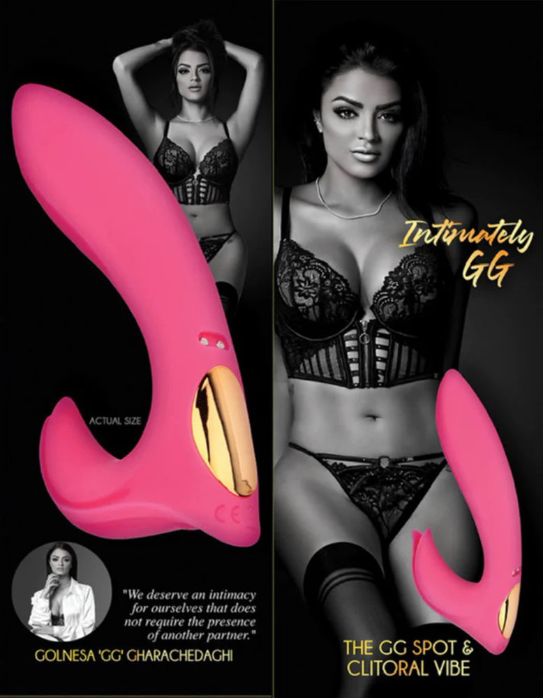 Intimately GG The GG Spot and Clitoral Vibe Bright Pink Food-Grade Silicone Dual Motor 10 Patterns Default Title > Vibrators > Ladies > Rabbit Multi