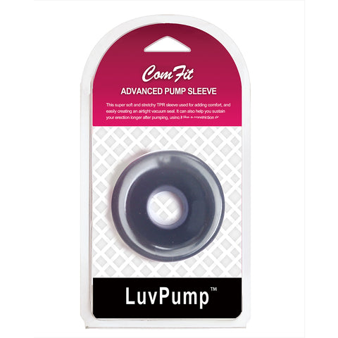 LuvPump ComFit Silicone Sleeve Universal Penis Pump Sleeve Black PUMPS