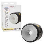 Boundless Dual Motor Stroker Black with Textured Chamber and 10 Function Settings > Sex Toys For Men > Masturbators > Vibrating