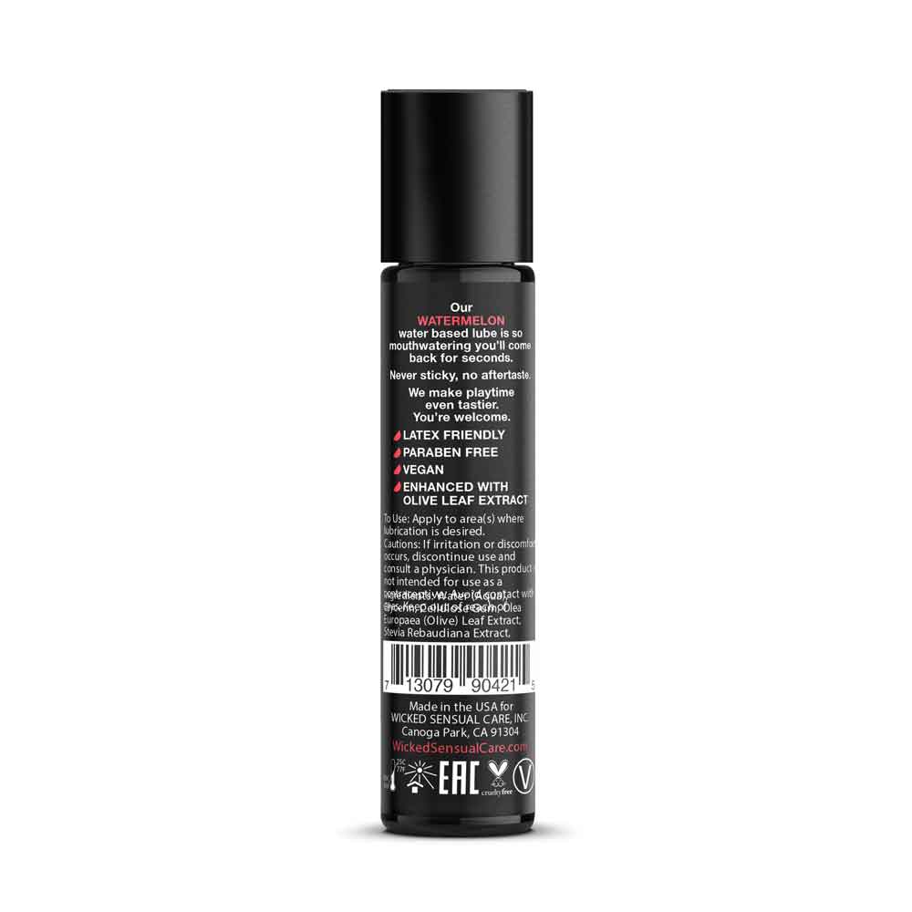 Wicked Aqua Watermelon 30 ml Water Based Lubricant for Pleasure Flavoured Lube
