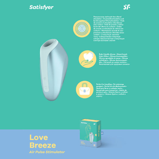 Satisfyer Love Breeze - Touch-Free USB-Rechargeable Clitoral Stimulator with Vibration