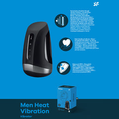 Satisfyer Men Heat Vibration -  USB Rechargeable Masturbator