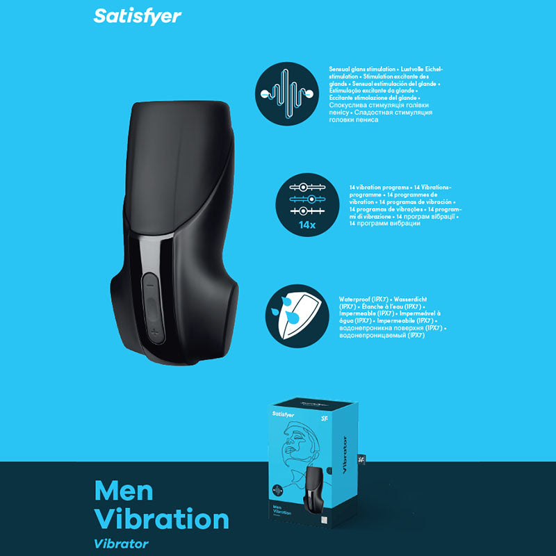 Satisfyer Men Vibration -  USB Rechargeable Masturbator