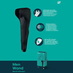 Satisfyer Men Wand -  USB Rechargeable Vibrating Masturbator Wand