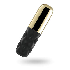 Satisfyer Mini Lovely Honey Vibrator 3.9 Inch Gold/Black BULLETS