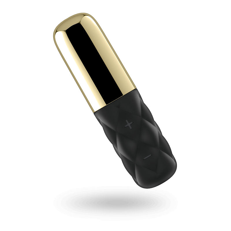 Satisfyer Mini Lovely Honey Vibrator 3.9 Inch Gold/Black BULLETS