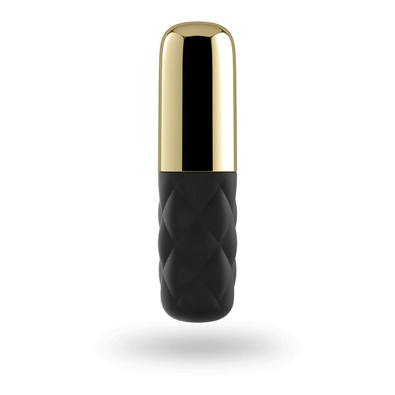 Satisfyer Mini Lovely Honey Vibrator 3.9 Inch Gold/Black BULLETS