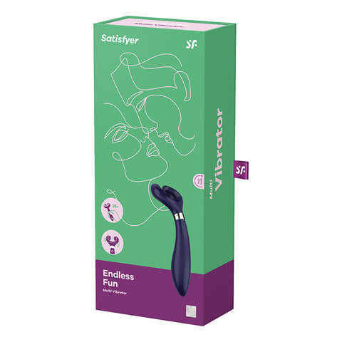 Satisfyer Endless Fun - 180° Rotating Multi-Toy Stimulator - Blue STIMULATORS