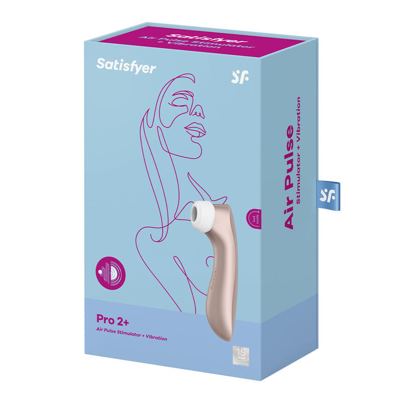 Satisfyer Pro 2+ Clitoral Stimulator Rechargeable Touch-Free 164mm USB Device > Sex Toys For Ladies > Air Pulsation