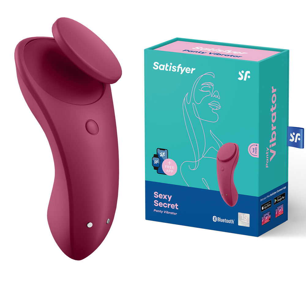 Satisfyer Sexy Secret App Controlled Panty Vibrator – Remote-Controlled Vibrator Red > Sex Toys For Ladies > Panty Vibes