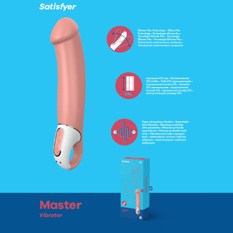 Satisfyer Vibes Master Nature Rechargeable 9.5 Inch Vibrator Default Title > Vibrators > Realistic Vibrators