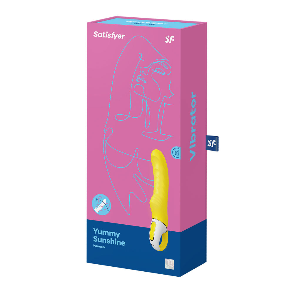 Satisfyer Yummy Sunshine G Spot Silicone Vibrator – Curved G Spot Vibrator > Sex Toys For Ladies > G-Spot Vibrators