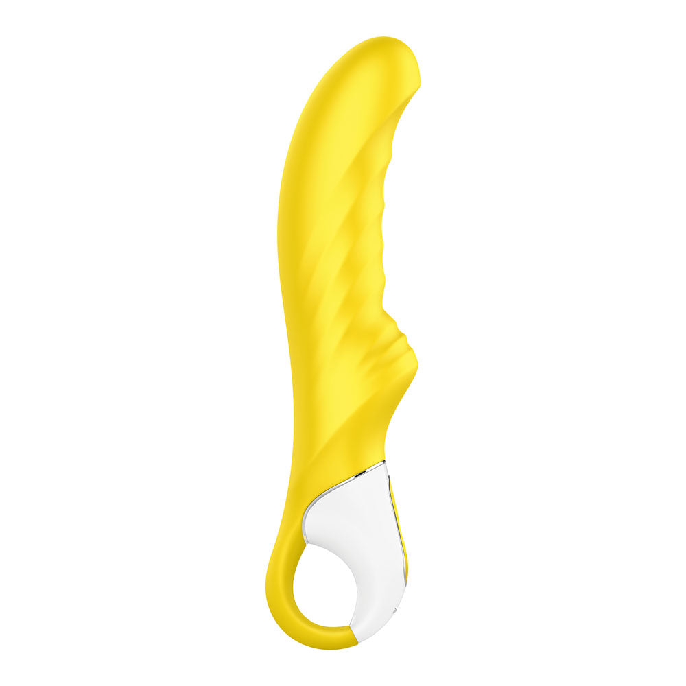 Satisfyer Yummy Sunshine G Spot Silicone Vibrator – Curved G Spot Vibrator > Sex Toys For Ladies > G-Spot Vibrators