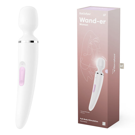 Satisfyer Wand-er Woman - Rechargeable Massage Wand - White