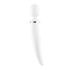 Satisfyer Wand-er Woman - Rechargeable Massage Wand - White Electric Massager