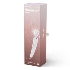 Satisfyer Wand-er Woman - Rechargeable Massage Wand - White Electric Massager