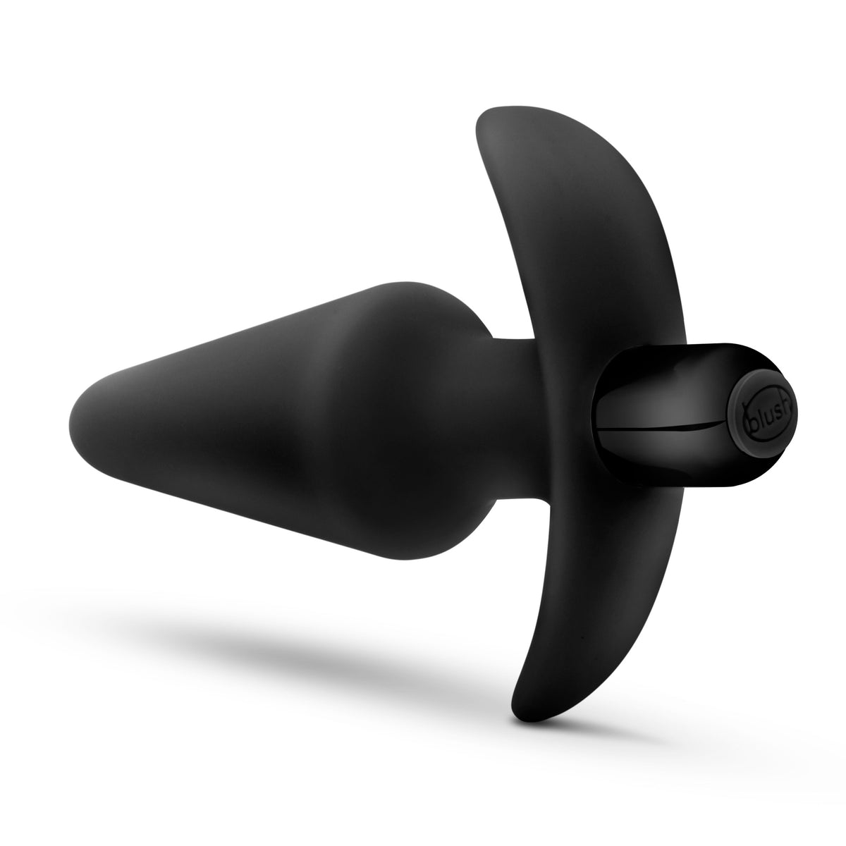 Anal Adventures Platinum Silicone Vibrating 5 Inch Anal Plug Black Black > Anal Range > Butt Plugs