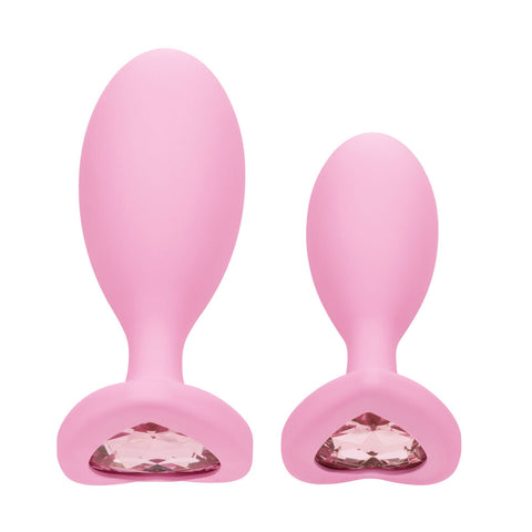 First Time Crystal Booty Duo Butt Plugs Pink > Anal Range > Butt Plug Kits