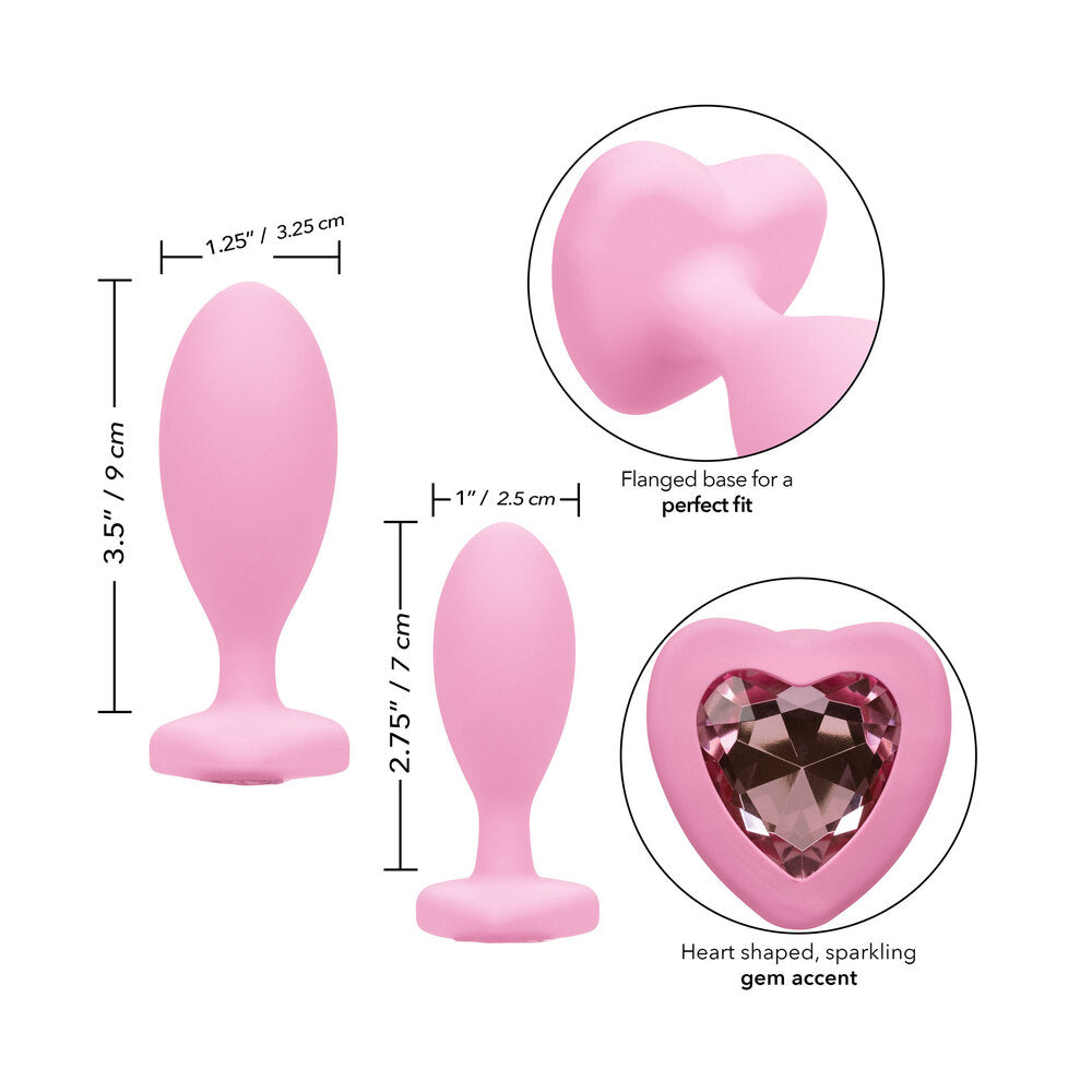 First Time Crystal Booty Duo Butt Plugs > Anal Range > Butt Plug Kits