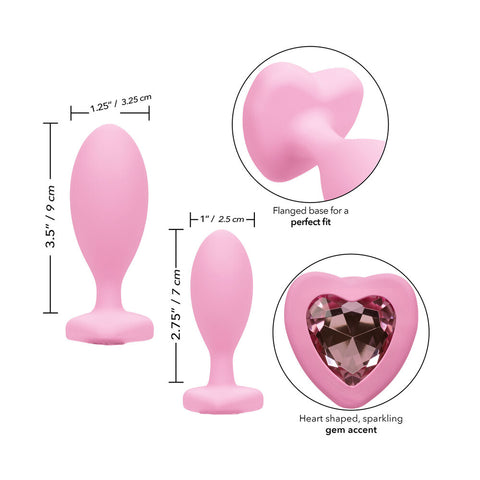 First Time Crystal Booty Duo Butt Plugs > Anal Range > Butt Plug Kits