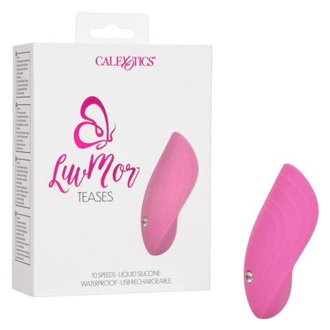 LuvMor Teases Pink Liquid Silicone Waterproof USB Rechargeable Massager with 10 Speeds Default Title Panty Vibrators