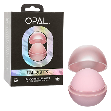 Opal Smooth Massager Pink Silicone with 10 Vibration Functions and Travel Case Secondary image