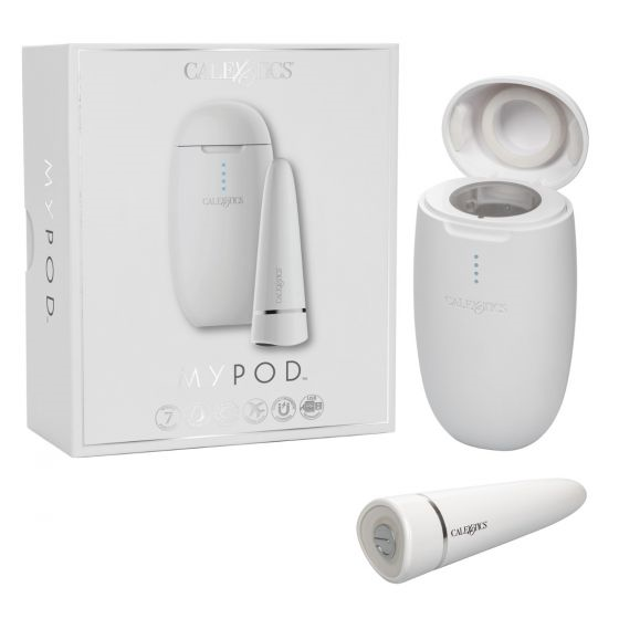 My Pod White Wireless Rechargeable Massager with UV Sanitizing Charging Case and 7 Vibration Modes Default Title Vibrators